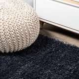 Groovy Solid Shag Area Rug