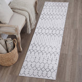 Leila Moroccan Diamond Trellis Machine-washable Area Rug