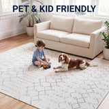 Leila Moroccan Diamond Trellis Machine-washable Area Rug