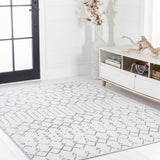 Leila Moroccan Diamond Trellis Machine-washable Area Rug