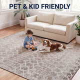 Leila Moroccan Diamond Trellis Machine-washable Area Rug
