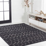 Leila Moroccan Diamond Trellis Machine-washable Area Rug