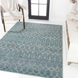 Leila Moroccan Diamond Trellis Machine-washable Area Rug