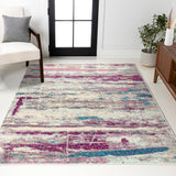 Contemporary Pop Modern Abstract Brushstroke Area Rug