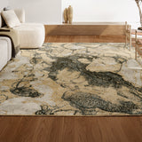 Marmo Abstract Marbled Modern Area Rug