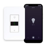 Smart Lighting LED Display Dimmer Switch - WiFi Remote App Control; Compatible with Alexa and Google Home Assistant - JONATHAN Y