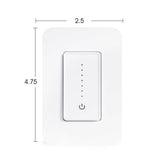Smart Lighting Touch/Slide Dimmer Switch - WiFi Remote App Control; Compatible with Alexa and Google Home Assistant - JONATHAN Y