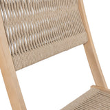 Javea Modern Coastal 3-Piece Acacia Wood Outdoor Folding Bistro Set - JONATHAN Y