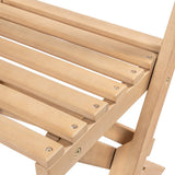 Nerja Modern Traditional 3-Piece Acacia Wood Outdoor Folding Bistro Set - JONATHAN Y