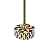 Calix 23.5" Contemporary Minimalist Metal/Resin Round End Table