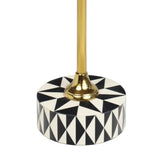 Calix 23.5" Contemporary Minimalist Metal/Resin Round End Table