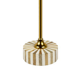 Calix 23.5" Contemporary Minimalist Metal/Resin Round End Table