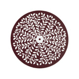Nysha 25" Modern Bohemian Metal/Resin Inlay Top End Table