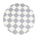 Calix 24" Art Deco Metal/Resin Checkerboard Round Drink Table