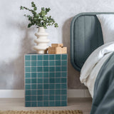Callista 18" Modern Bohemian Ceramic Tiled Rectangle End Table - JONATHAN Y