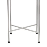 Sterling 26.25" Industrial Classic Metal Foldable Rectangular End Table and Side Table with Removable Tray Top