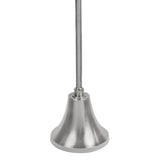 Irida 24" Art Deco Designer Pedestal Drink Table and Decorative End Table with Hammered Round Top and Bell Base