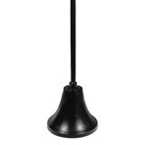 Irida 24" Art Deco Designer Pedestal Drink Table and Decorative End Table with Hammered Round Top and Bell Base