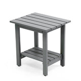 Kellie 16.1" Cottage Classic Slatted Solid Acacia Wood Indoor/Outdoor Shower Bench with Shelf