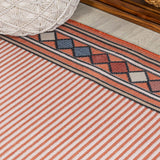 Sebastian High-low Modern Diamond Border Indoor/Outdoor Area Rug