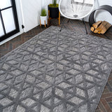 Talaia Neutral Geometric Indoor/outdoor Area Rug