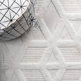 Talaia Neutral Geometric Indoor/outdoor Area Rug