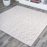Talaia Neutral Geometric Indoor/outdoor Area Rug