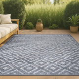 Portmany Neutral Diamond Trellis Indoor/outdoor Area Rug