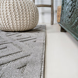 Portmany Neutral Diamond Trellis Indoor/outdoor Area Rug