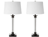 Mason 30" Glass and Metal LED Table Lamp - JONATHAN Y