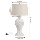 Elicia 31" Seagrass Weave LED Table Lamp