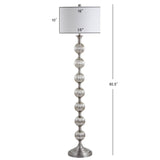 Oslo 60.5" Glass/Metal LED Floor Lamp