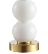February 21" Glass/Metal LED Table Lamp