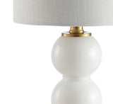 February 21" Glass/Metal LED Table Lamp