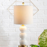 February 21" Glass/Metal LED Table Lamp