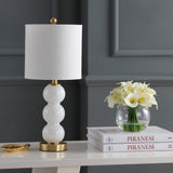 February 21" Glass/Metal LED Table Lamp