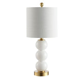 February 21" Glass/Metal LED Table Lamp