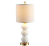 February 21" Glass/Metal LED Table Lamp