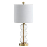 February 21" Glass/Metal LED Table Lamp