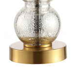 February 21" Glass/Metal LED Table Lamp