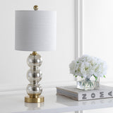 February 21" Glass/Metal LED Table Lamp