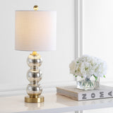 February 21" Glass/Metal LED Table Lamp