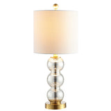 February 21" Glass/Metal LED Table Lamp