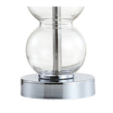 February 21" Glass/Metal LED Table Lamp