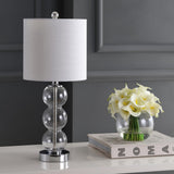 February 21" Glass/Metal LED Table Lamp