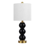 February 21" Glass/Metal LED Table Lamp
