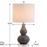 Anya 20.5" Mini Glass LED Table Lamp Gray – DIM
