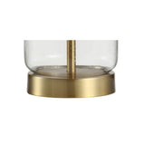 Duncan 20.5" Glass/Metal LED Table Lamp - JONATHAN Y