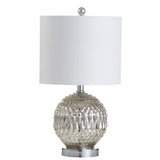 Krister 20.5" Glass/Metal LED Table Lamp - JONATHAN Y
