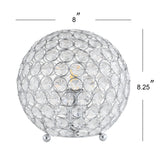 Gemma 8.25" Acrylic/Metal LED Table Lamp - JONATHAN Y